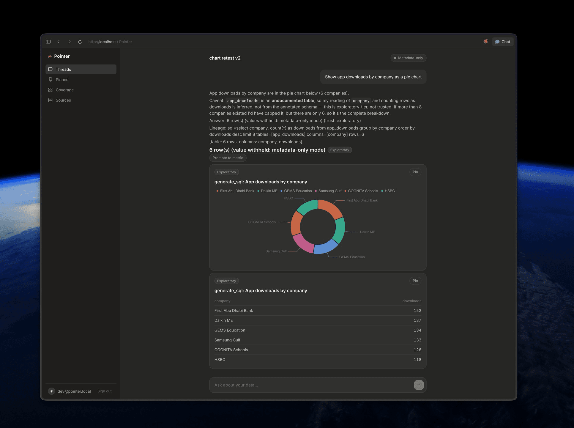 Pointer screenshot